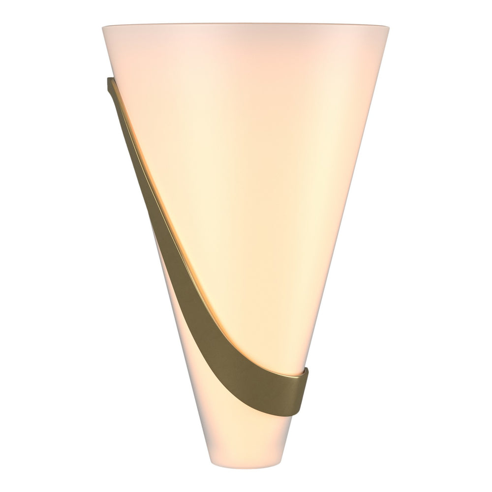 Hubbardton Forge - Two Light Wall Sconce - Half Cone - Modern Brass- Union Lighting Luminaires Decor