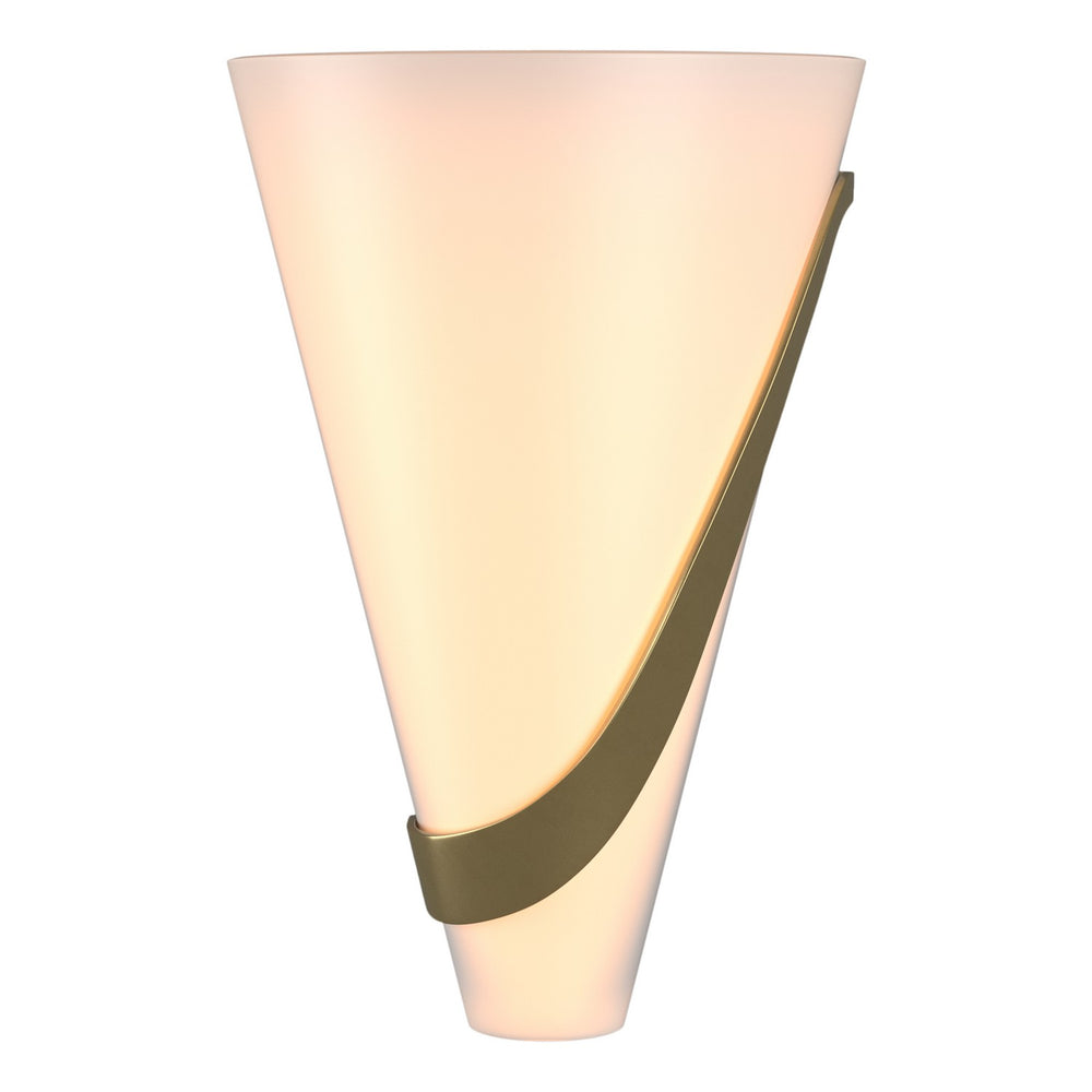 Hubbardton Forge - Two Light Wall Sconce - Half Cone - Modern Brass- Union Lighting Luminaires Decor