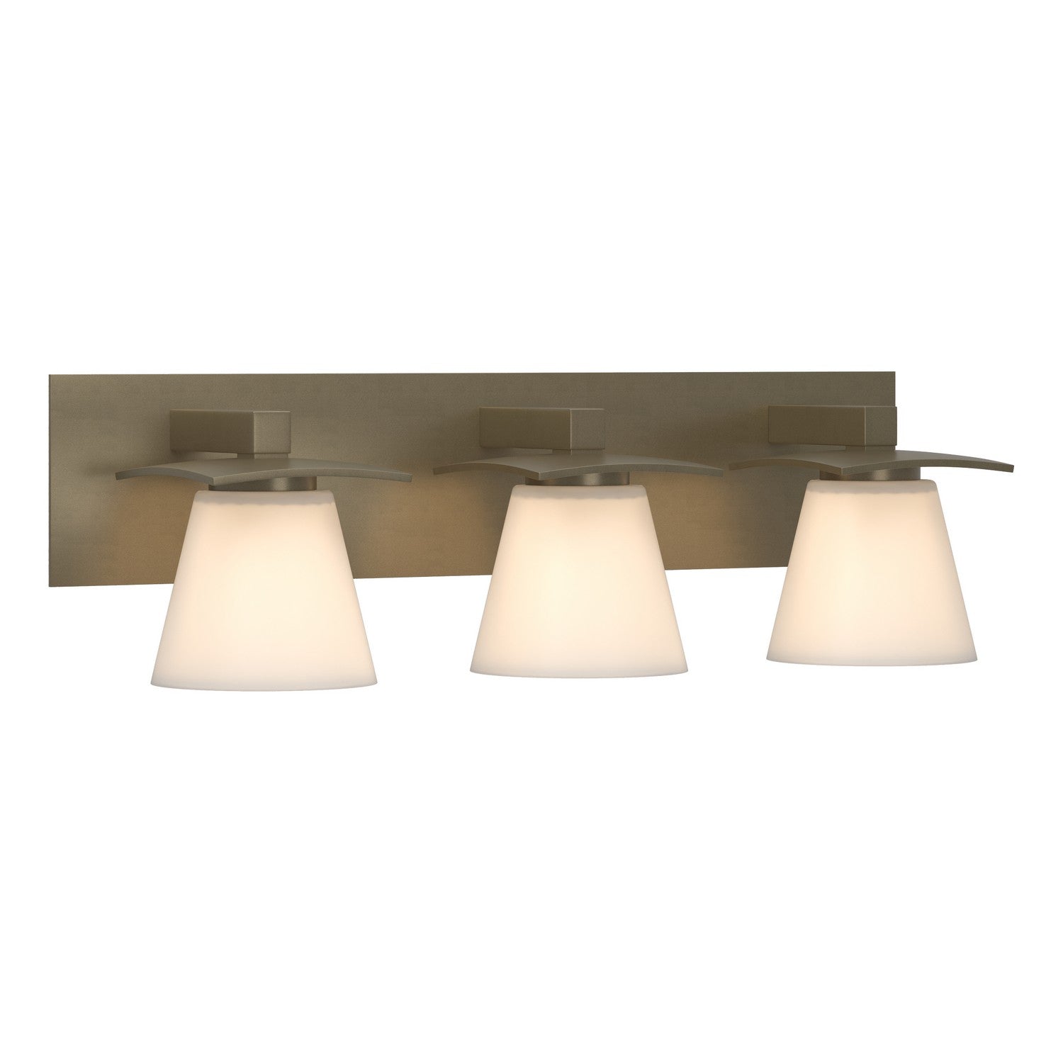 Hubbardton Forge - Three Light Wall Sconce - Wren - Soft Gold- Union Lighting Luminaires Decor