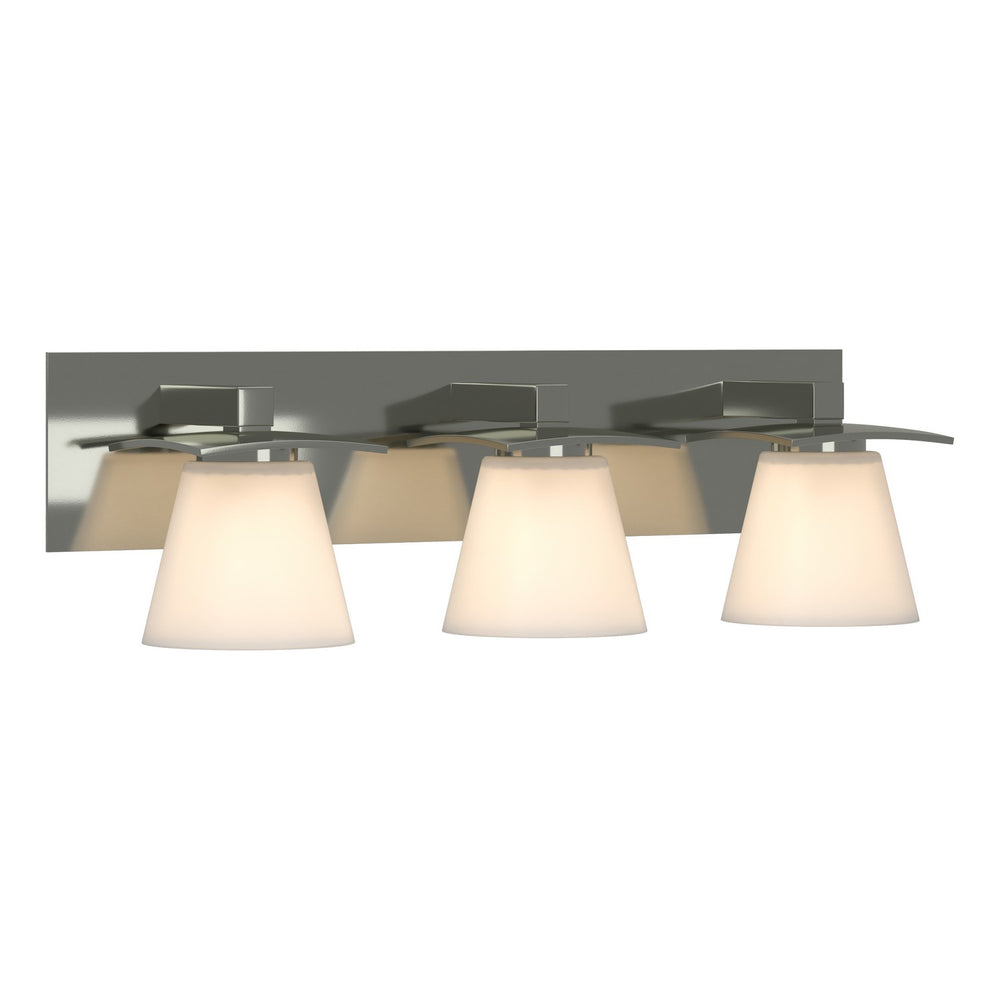 Hubbardton Forge - Three Light Wall Sconce - Wren - Sterling- Union Lighting Luminaires Decor