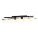 Hubbardton Forge - Five Light Wall Sconce - Ellipse - Black- Union Lighting Luminaires Decor
