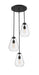 Z-Lite Canada - Three Light Chandelier - Ayra - Matte Black- Union Lighting Luminaires Decor