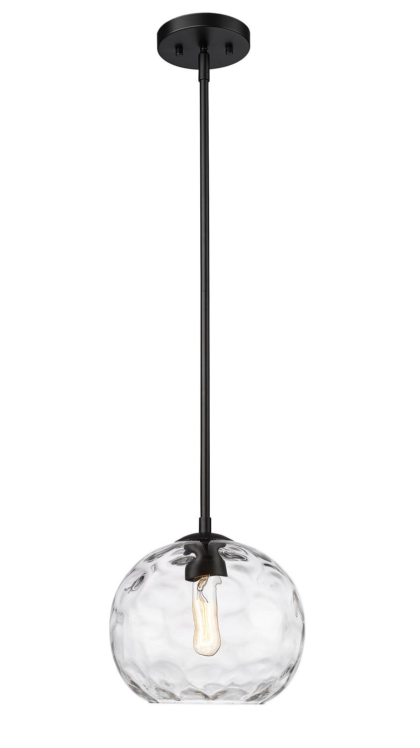 Z-Lite Canada - One Light Pendant - Chloe - Matte Black- Union Lighting Luminaires Decor