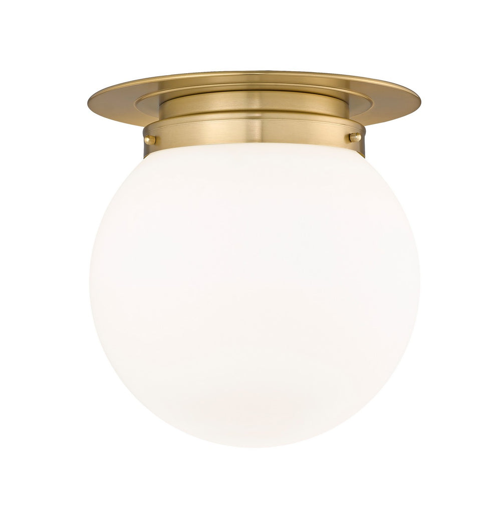 Z-Lite Canada - One Light Flush Mount - Calhoun - Heritage Brass- Union Lighting Luminaires Decor