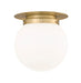 Z-Lite Canada - One Light Flush Mount - Calhoun - Heritage Brass- Union Lighting Luminaires Decor