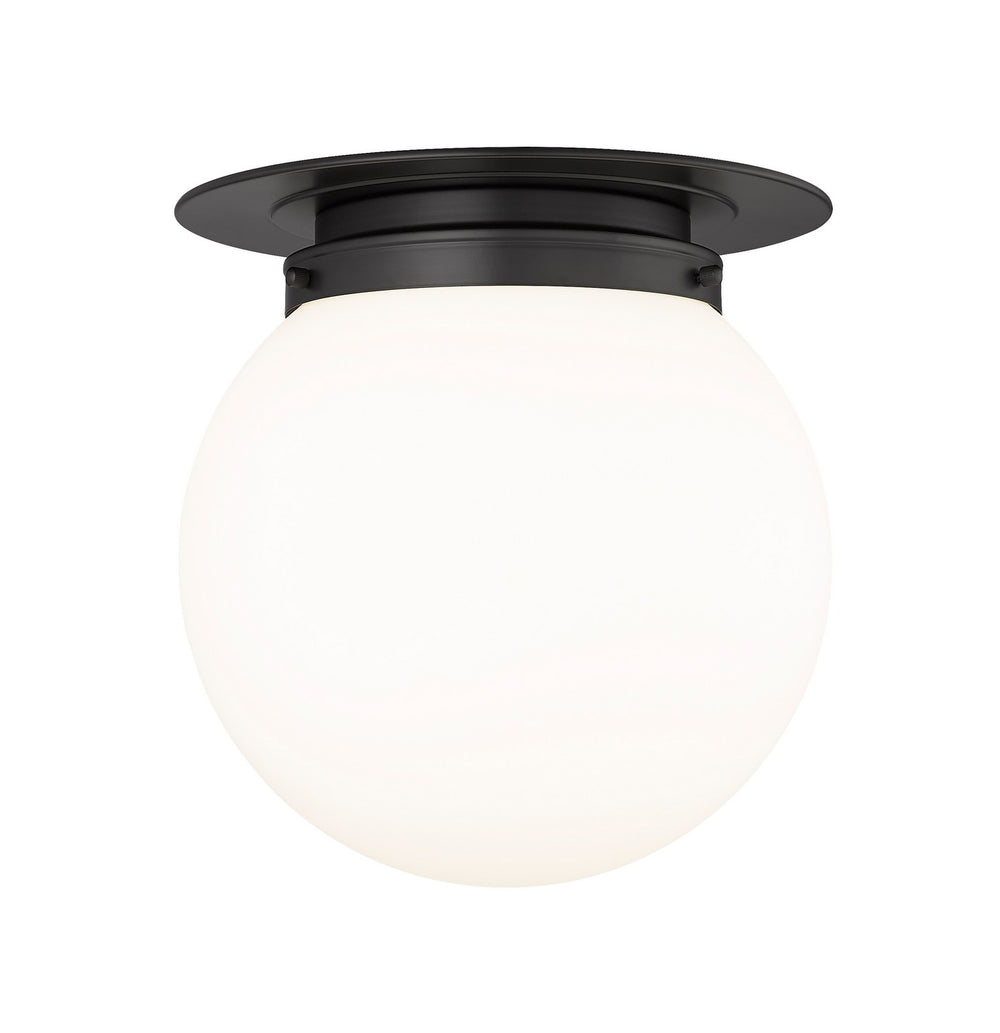 Z-Lite Canada - One Light Flush Mount - Calhoun - Matte Black- Union Lighting Luminaires Decor