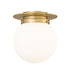Z-Lite Canada - One Light Flush Mount - Calhoun - Heritage Brass- Union Lighting Luminaires Decor