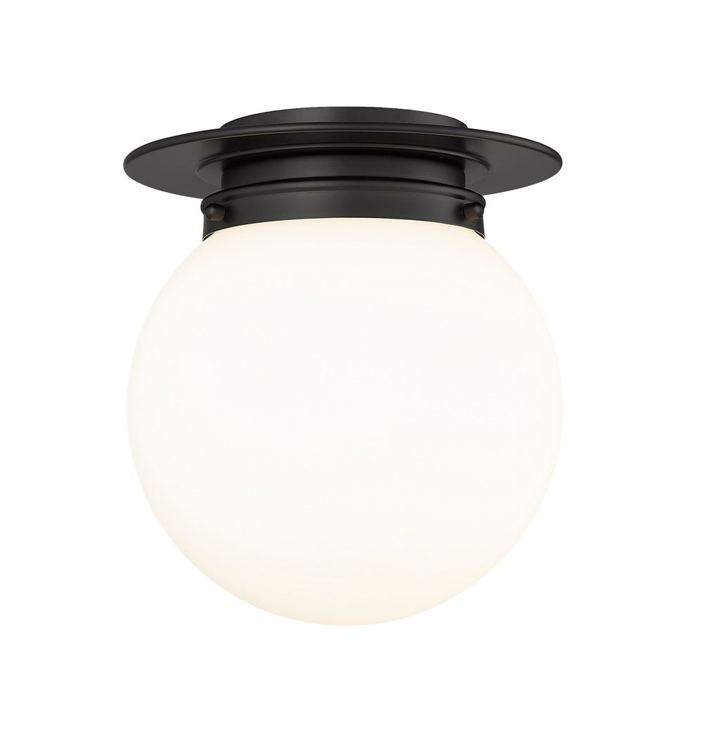Z-Lite Canada - One Light Flush Mount - Calhoun - Matte Black- Union Lighting Luminaires Decor