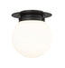 Z-Lite Canada - One Light Flush Mount - Calhoun - Matte Black- Union Lighting Luminaires Decor