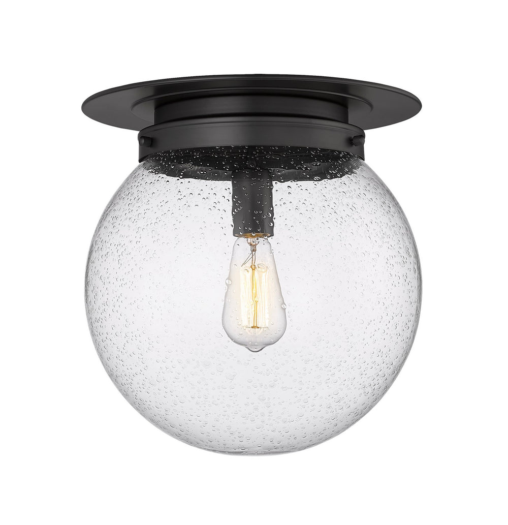 Z-Lite Canada - One Light Flush Mount - Calhoun - Matte Black- Union Lighting Luminaires Decor