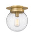 Z-Lite Canada - One Light Flush Mount - Calhoun - Heritage Brass- Union Lighting Luminaires Decor