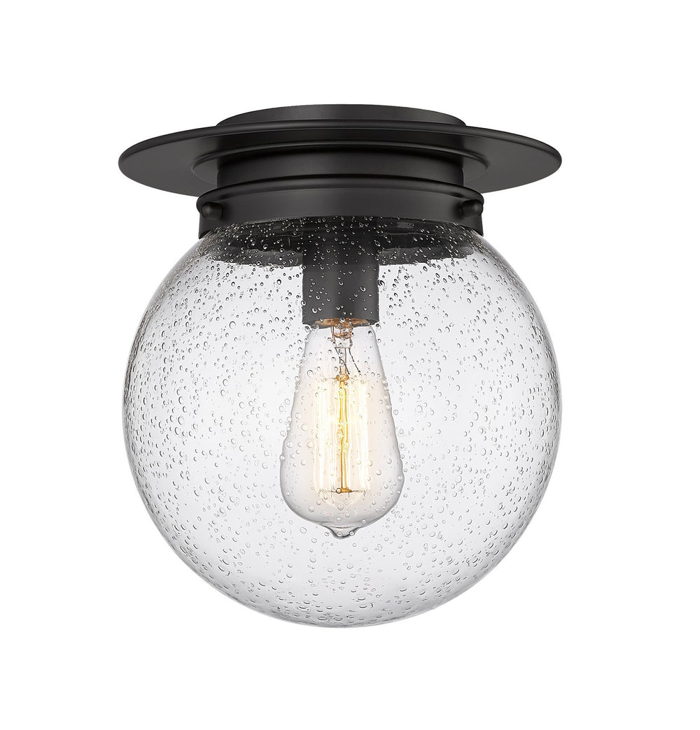 Z-Lite Canada - One Light Flush Mount - Calhoun - Matte Black- Union Lighting Luminaires Decor