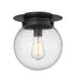 Z-Lite Canada - One Light Flush Mount - Calhoun - Matte Black- Union Lighting Luminaires Decor