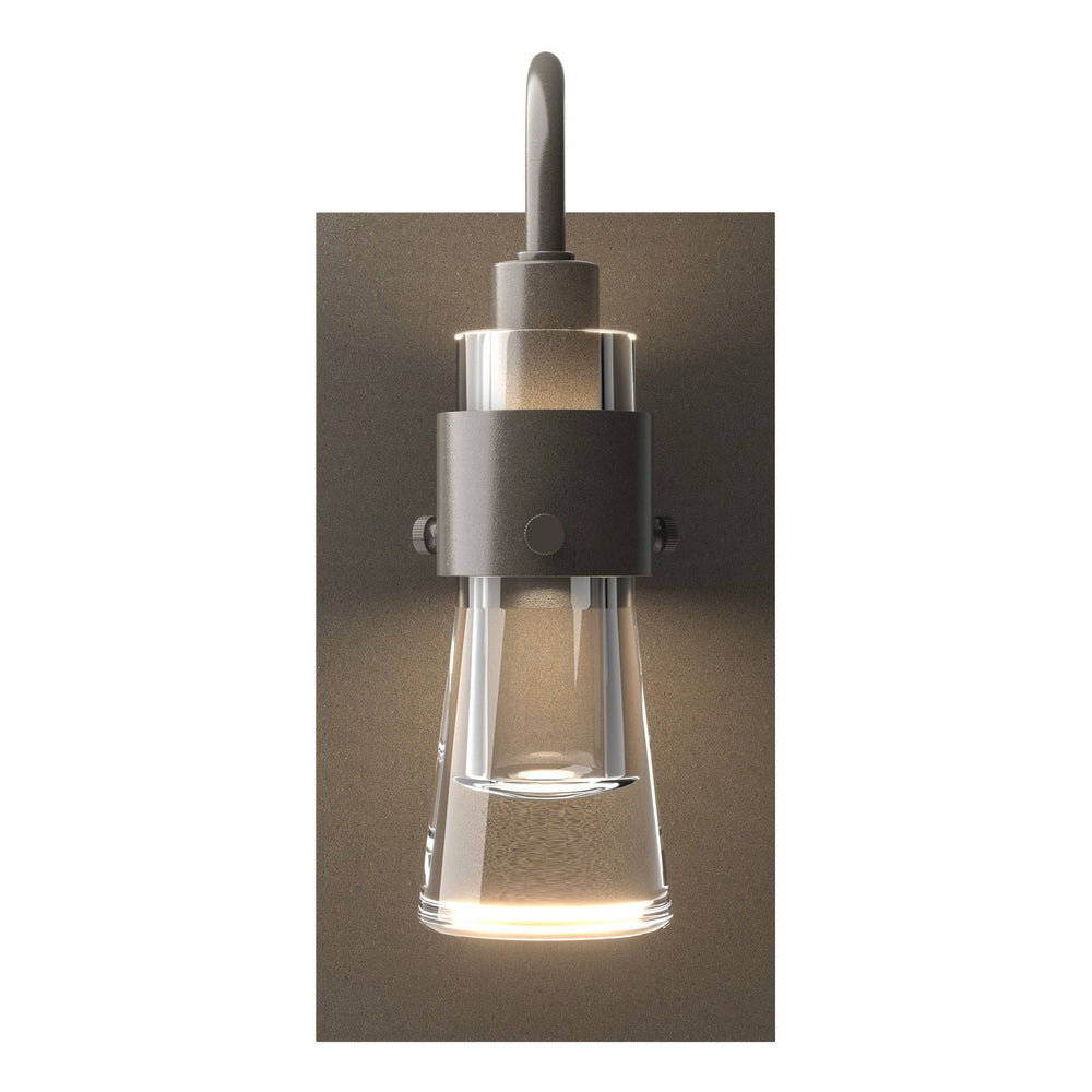 Hubbardton Forge - One Light Wall Sconce - Erlenmeyer - Dark Smoke- Union Lighting Luminaires Decor
