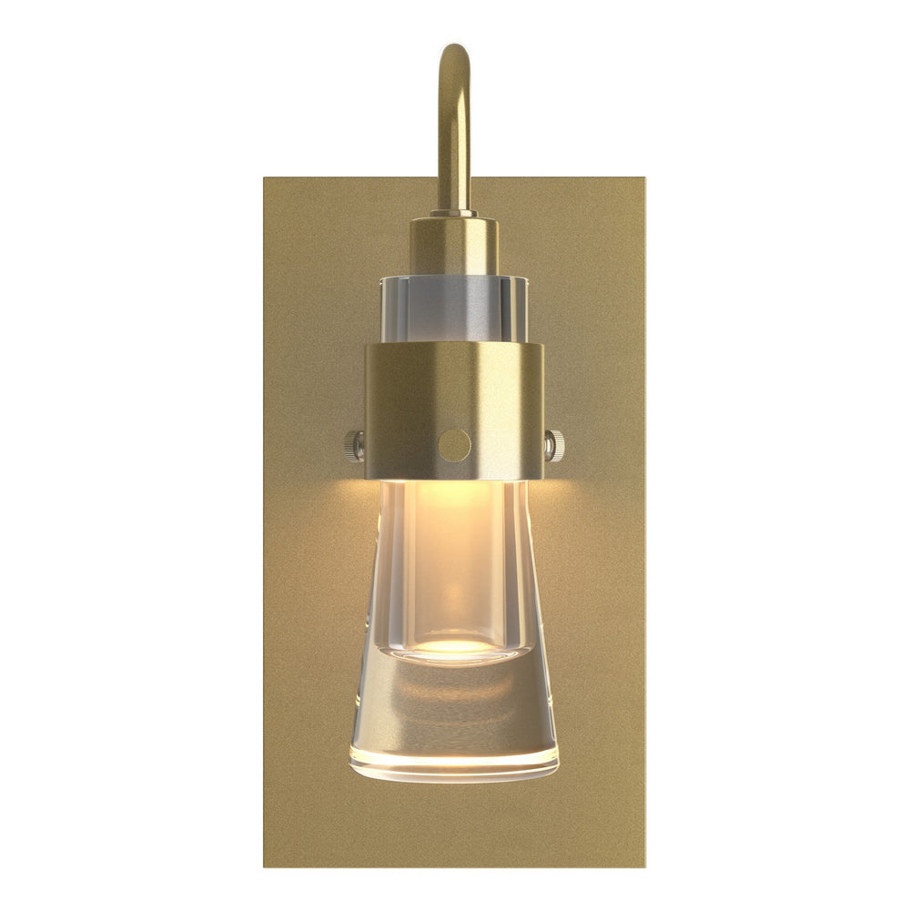 Hubbardton Forge - One Light Wall Sconce - Erlenmeyer - Modern Brass- Union Lighting Luminaires Decor