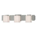 Hubbardton Forge - Three Light Wall Sconce - Impressions - Vintage Platinum- Union Lighting Luminaires Decor