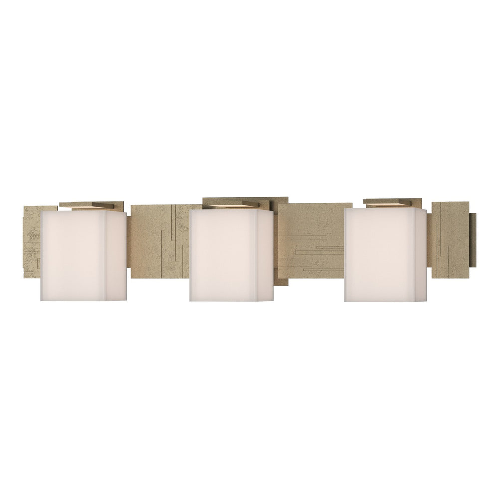 Hubbardton Forge - Three Light Wall Sconce - Impressions - Soft Gold- Union Lighting Luminaires Decor