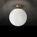 Zafferano - One Light Ceiling Mount - Sferis - White- Union Lighting Luminaires Decor