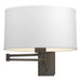 Hubbardton Forge - One Light Wall Sconce - Simple Lines - Dark Smoke- Union Lighting Luminaires Decor