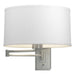 Hubbardton Forge - One Light Wall Sconce - Simple Lines - Vintage Platinum- Union Lighting Luminaires Decor