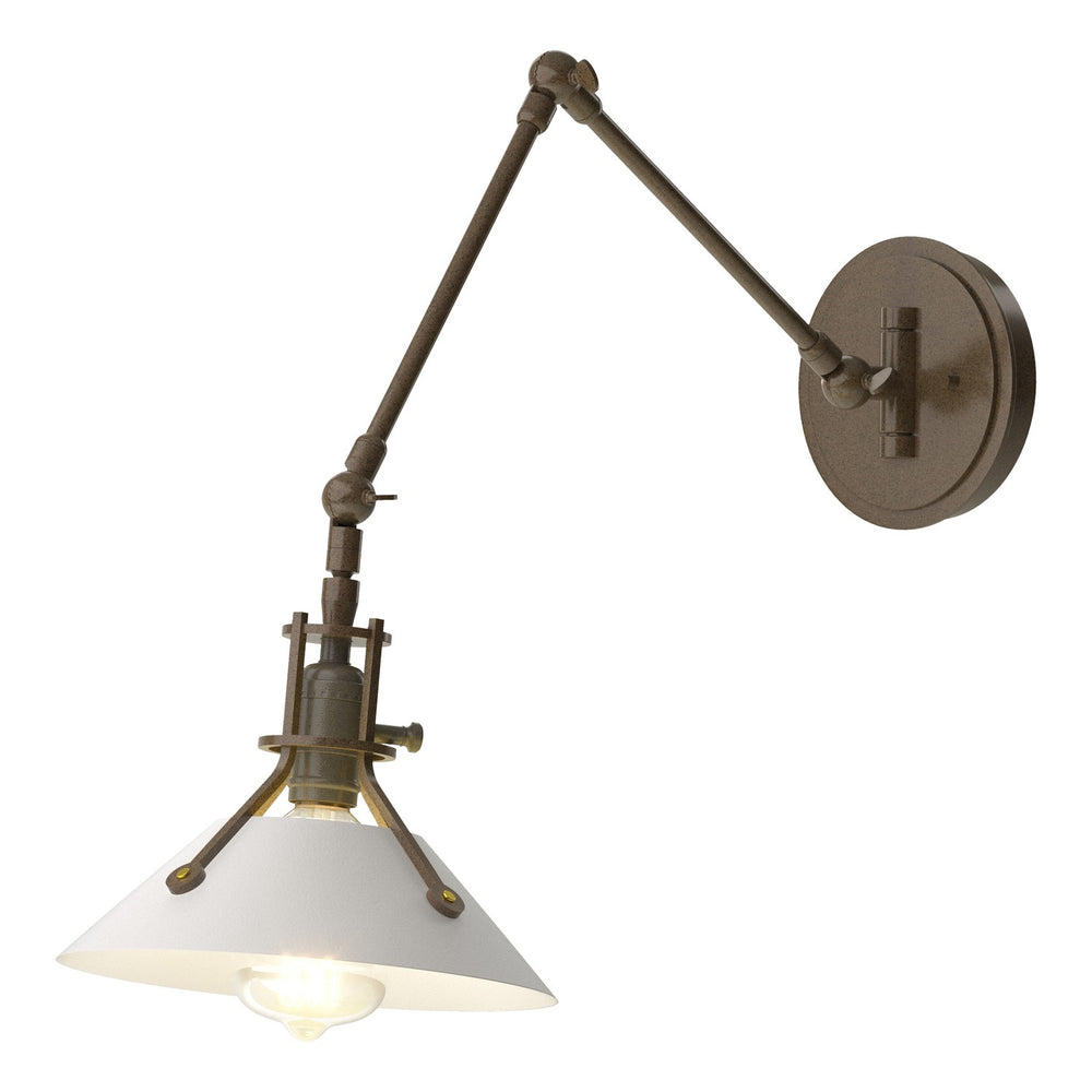 Hubbardton Forge - One Light Wall Sconce - Henry - Bronze- Union Lighting Luminaires Decor