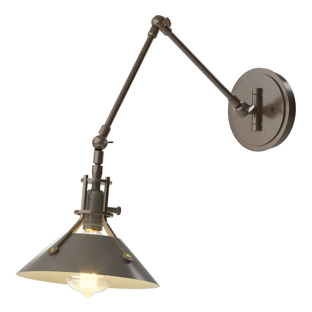 Hubbardton Forge - One Light Wall Sconce - Henry - Bronze- Union Lighting Luminaires Decor