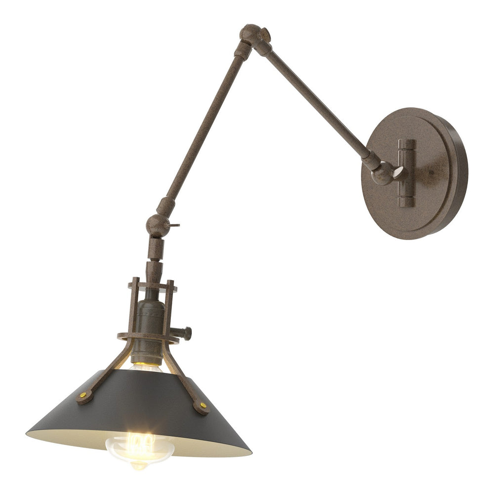 Hubbardton Forge - One Light Wall Sconce - Henry - Bronze- Union Lighting Luminaires Decor