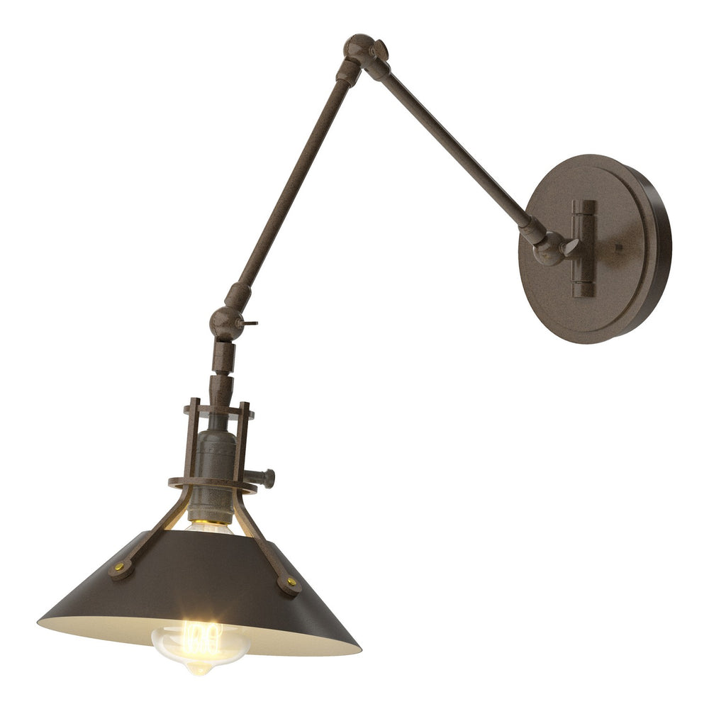 Hubbardton Forge - One Light Wall Sconce - Henry - Bronze- Union Lighting Luminaires Decor