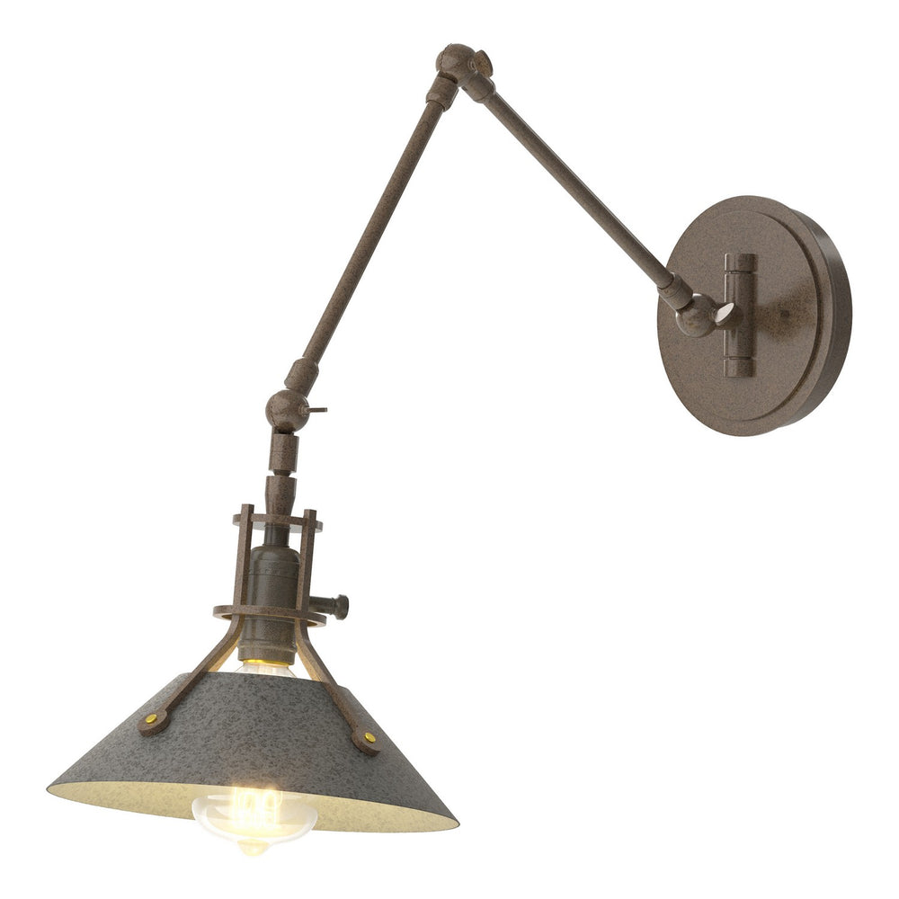 Hubbardton Forge - One Light Wall Sconce - Henry - Bronze- Union Lighting Luminaires Decor
