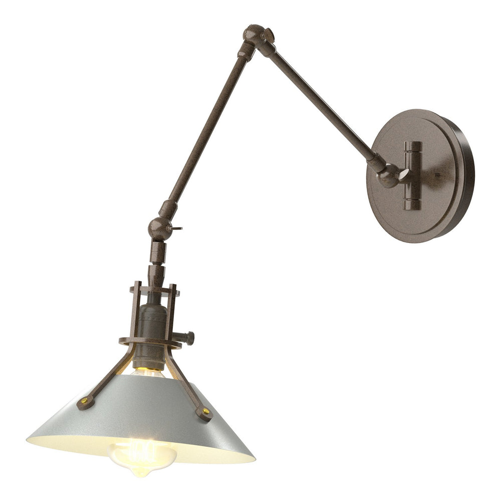 Hubbardton Forge - One Light Wall Sconce - Henry - Bronze- Union Lighting Luminaires Decor