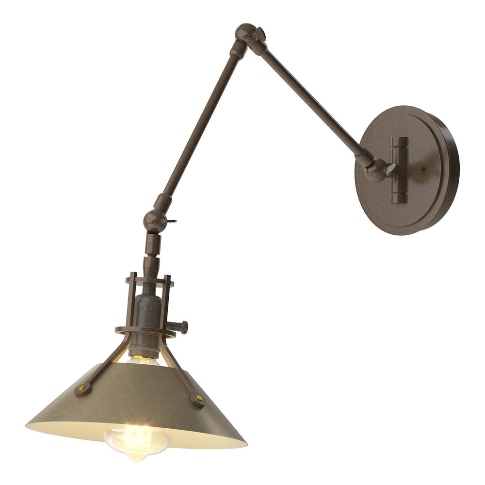 Hubbardton Forge - One Light Wall Sconce - Henry - Bronze- Union Lighting Luminaires Decor