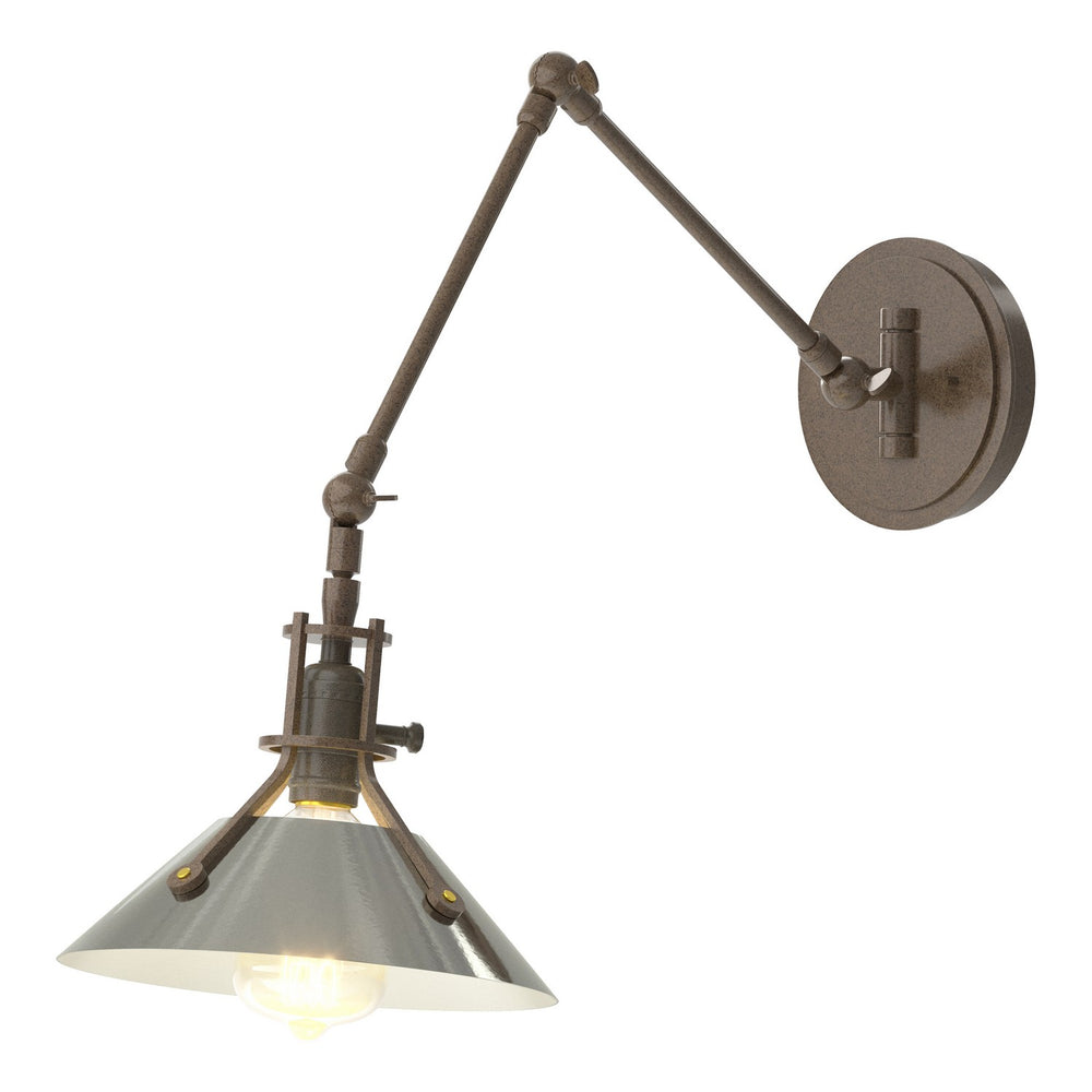 Hubbardton Forge - One Light Wall Sconce - Henry - Bronze- Union Lighting Luminaires Decor