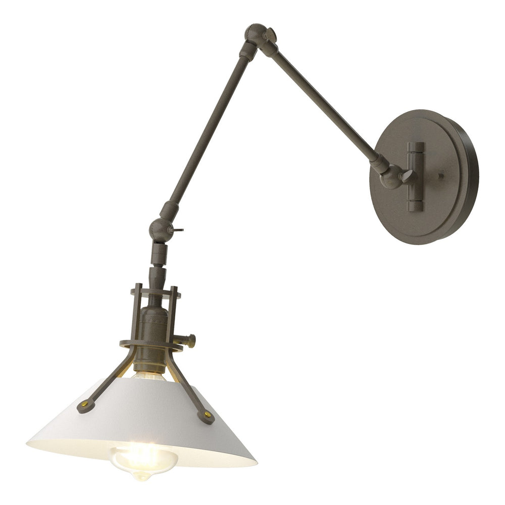 Hubbardton Forge - One Light Wall Sconce - Henry - Dark Smoke- Union Lighting Luminaires Decor