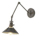 Hubbardton Forge - One Light Wall Sconce - Henry - Dark Smoke- Union Lighting Luminaires Decor