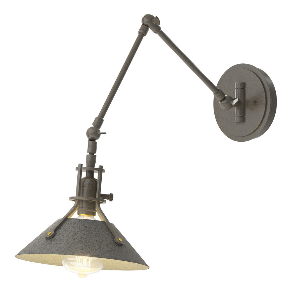Hubbardton Forge - One Light Wall Sconce - Henry - Dark Smoke- Union Lighting Luminaires Decor