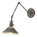 Hubbardton Forge - One Light Wall Sconce - Henry - Dark Smoke- Union Lighting Luminaires Decor