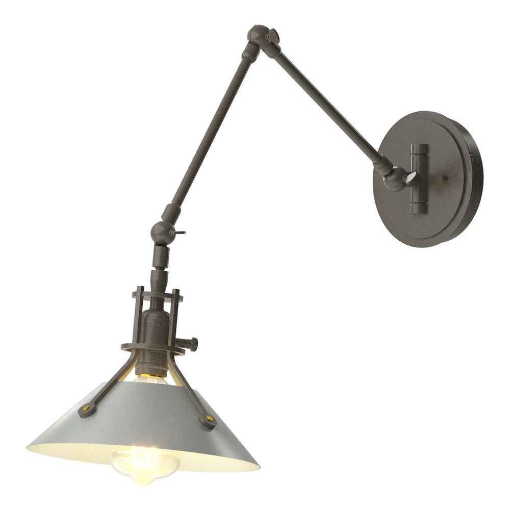 Hubbardton Forge - One Light Wall Sconce - Henry - Dark Smoke- Union Lighting Luminaires Decor