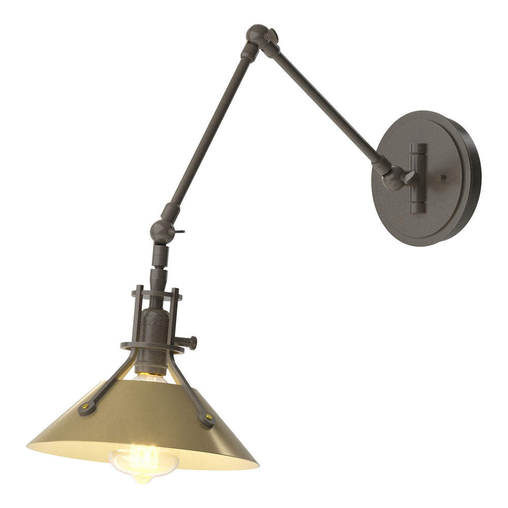 Hubbardton Forge - One Light Wall Sconce - Henry - Dark Smoke- Union Lighting Luminaires Decor