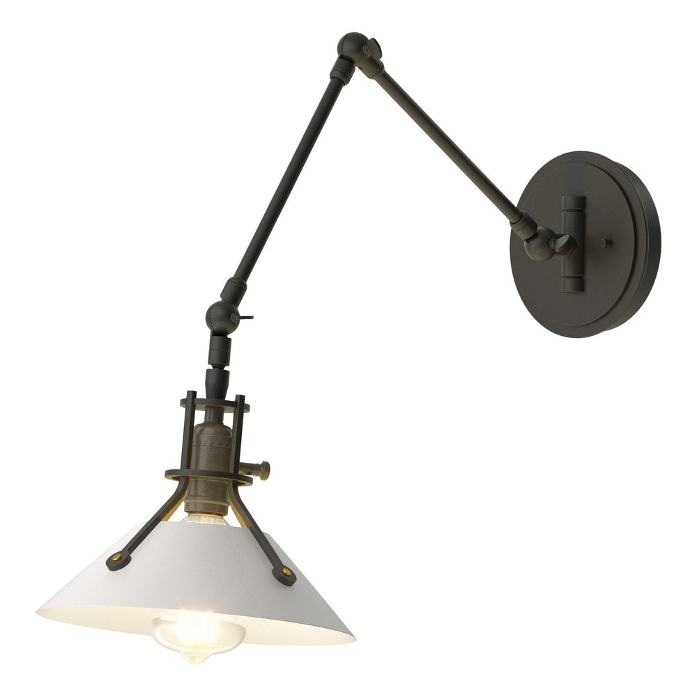 Hubbardton Forge - One Light Wall Sconce - Henry - Black- Union Lighting Luminaires Decor