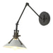 Hubbardton Forge - One Light Wall Sconce - Henry - Black- Union Lighting Luminaires Decor