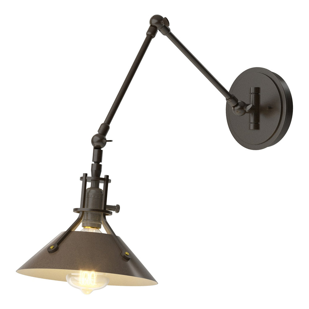 Hubbardton Forge - One Light Wall Sconce - Henry - Oil Rubbed Bronze- Union Lighting Luminaires Decor