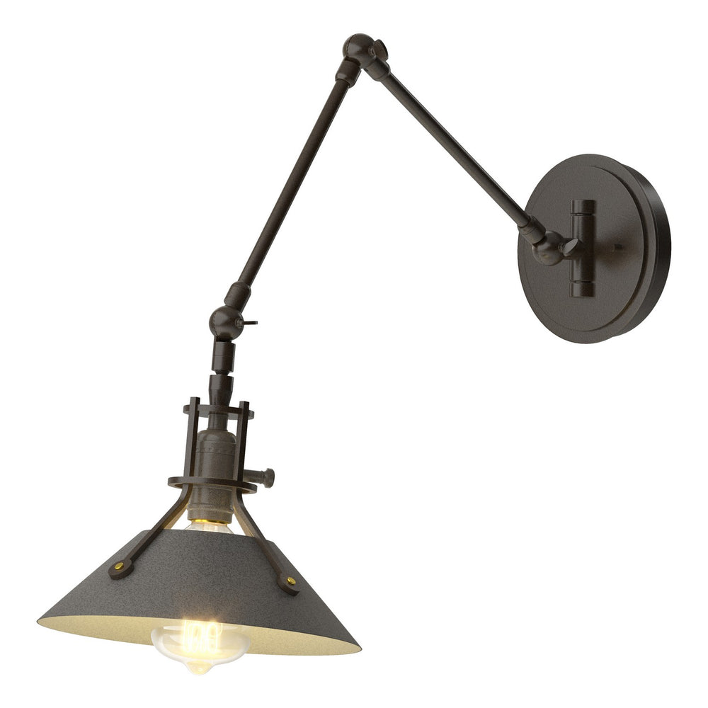 Hubbardton Forge - One Light Wall Sconce - Henry - Oil Rubbed Bronze- Union Lighting Luminaires Decor