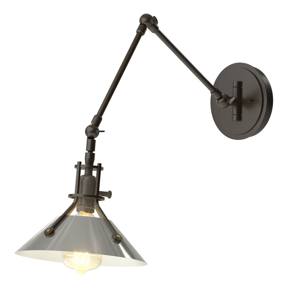Hubbardton Forge - One Light Wall Sconce - Henry - Oil Rubbed Bronze- Union Lighting Luminaires Decor