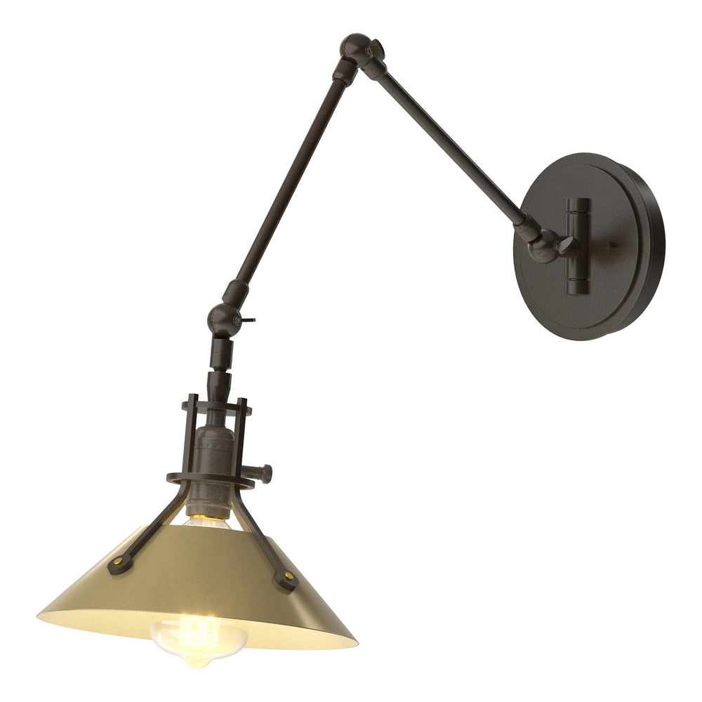 Hubbardton Forge - One Light Wall Sconce - Henry - Oil Rubbed Bronze- Union Lighting Luminaires Decor
