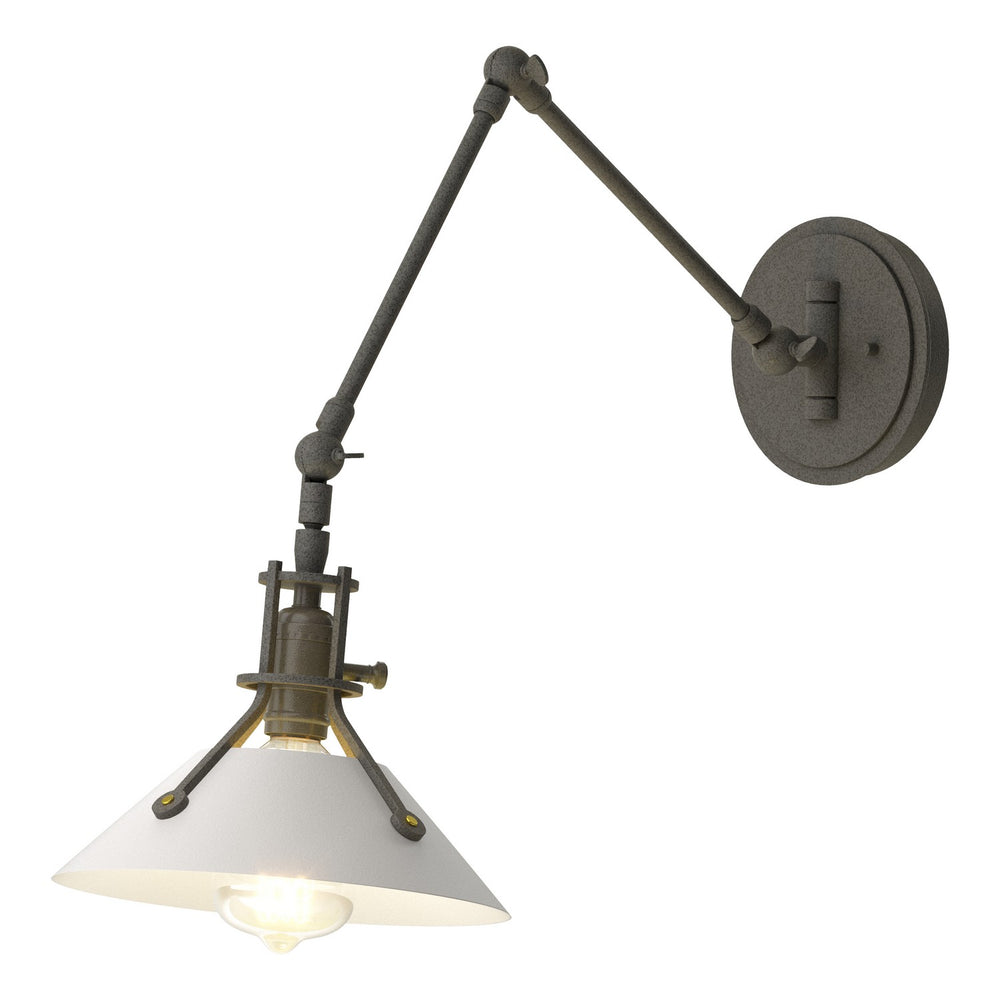 Hubbardton Forge - One Light Wall Sconce - Henry - Natural Iron- Union Lighting Luminaires Decor