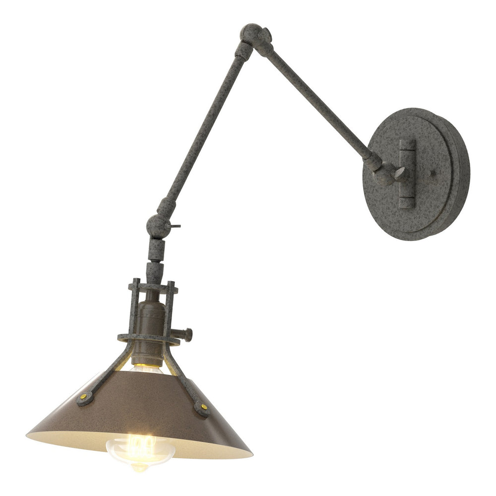 Hubbardton Forge - One Light Wall Sconce - Henry - Natural Iron- Union Lighting Luminaires Decor