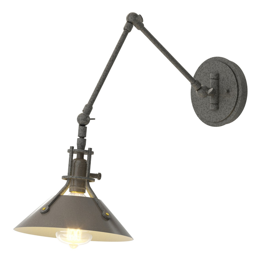 Hubbardton Forge - One Light Wall Sconce - Henry - Natural Iron- Union Lighting Luminaires Decor