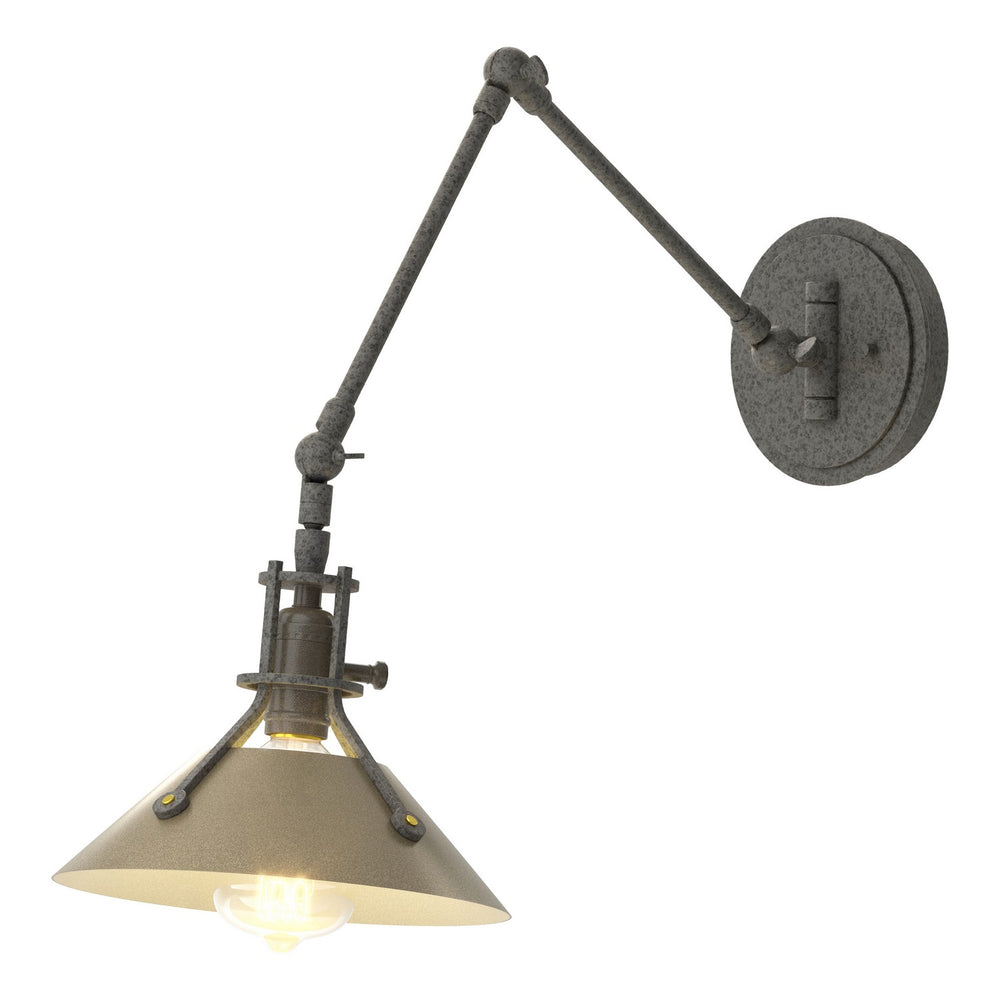 Hubbardton Forge - One Light Wall Sconce - Henry - Natural Iron- Union Lighting Luminaires Decor