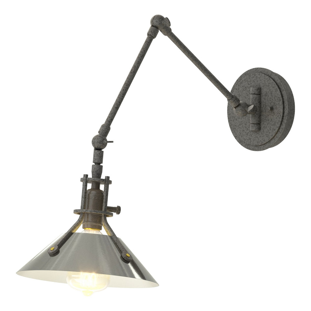 Hubbardton Forge - One Light Wall Sconce - Henry - Natural Iron- Union Lighting Luminaires Decor