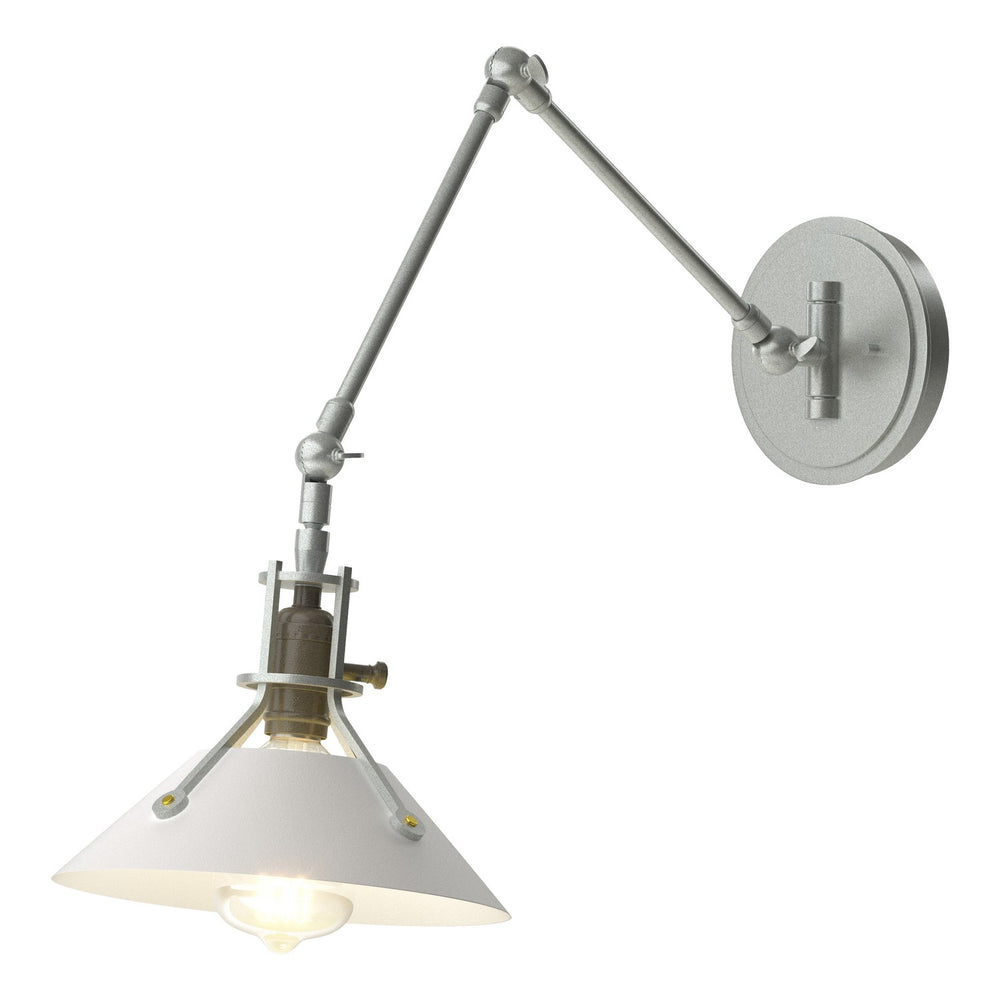 Hubbardton Forge - One Light Wall Sconce - Henry - Vintage Platinum- Union Lighting Luminaires Decor